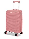 FLYMAX Cabin Case 55cm Ryanair 4 Wheel Cabin Suitcase Carry on Hard Shell Hand Luggage Approved for EasyJet, Jet 2 + More + 3 Digit Lock + Telescopic Handle Fits 10kg - 35 Litre Capacity