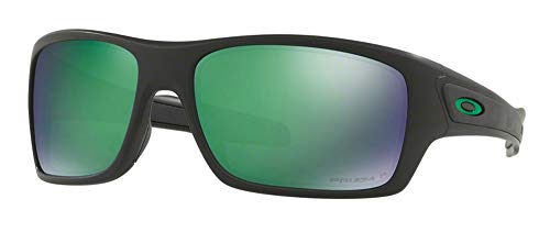 Oakley Turbine OO9263 926345 63M Matte Black/Prizm Jade Polarized Sunglasses For Men+BUNDLE with Oakley Accessory Leash Kit