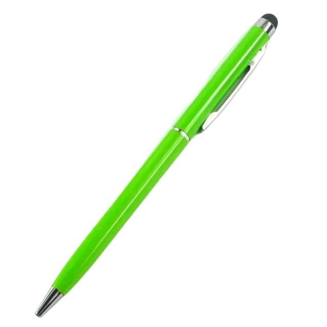 INFRI 20-200 długopisów każde opakowanie mini metalowy rysik 2 w 1 uniwersalny długopis z niestandardowym logo grawerowanie tekstu biuro szkoła długopis reklamowy (05, 20 szt.)