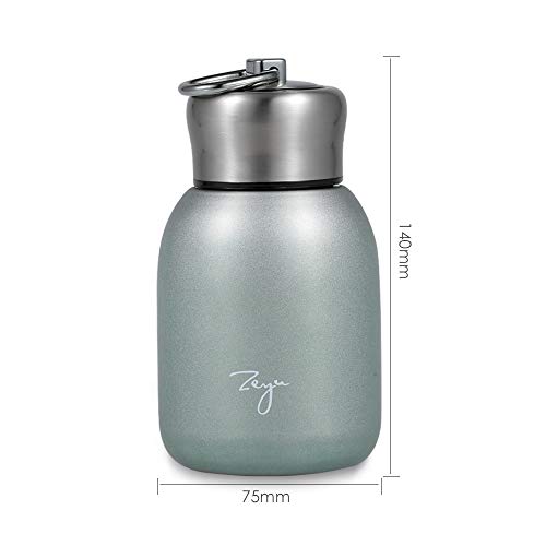 yeacher Garrafa de água de aço inoxidável matte 300 ml vácuo isolado pequena garrafa de água para Ki