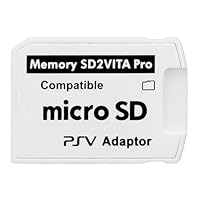 Sarini PS Vita 5.0 SD-Speicherkartenadapter, Kartenhalter, Memory Stick-Konvertierungshülle für PS Vita 1000 2000, kompatibel mit HENkaku Enso System, einfaches Einschieben und Aufklappen
