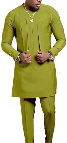 Costume à manches longues traditionnelles africaines pour homme sans compromis sur le confort