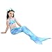 Mermaid Tails,Mermaid Tails for Swimming Girls Swimsuit Princess Bikini Set Bathing Suit Swimmable Costume (No Monofin)