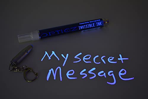 Opticz Blacklight Reactive Invisible Blue Ink All Purpose Uv Marker With Uv Light #TOP4