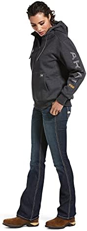 Sweat à Capuche Femme Ariat Rebar All Weather - Fermeture éclair Intégrale - Neuf