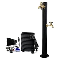 Amazon | ステンレス鋼円形立水栓（蛇口：上C+下C） - 凍結防止屋外