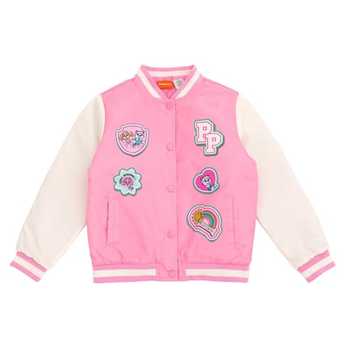 Paw Patrol Girls Varsity Bomber Jacket Toddler to Little Kid Sizes (3T - 7-8)4