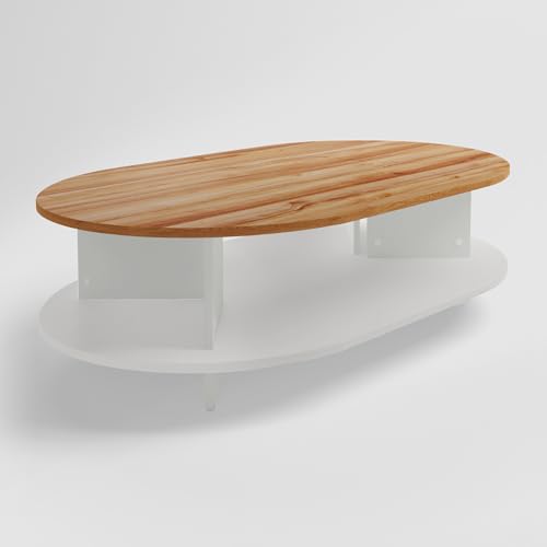 Image of Interio by Godrej Coffee Table Osaka Small Engineered Wood Coffee Table, 1-Year Warranty, Remini Walnut, Knock Down