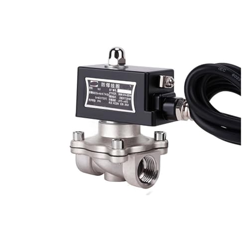 Électrovanne 1/2" coupure gaz automatique inox 304 anti fuite 220V