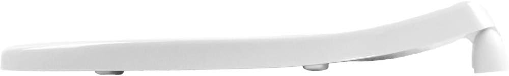 BEMIS 1655CT Commercial Open Front Plastic Toilet Seat, Heavy Duty Industrial Seat without Lid for Long Lasting Use, Made in USA, Elongated, White