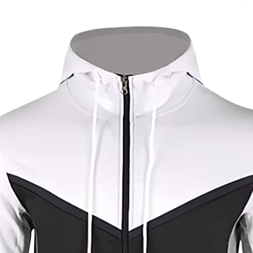 Dreamyth Men's Casual Tracksuits,2 Piece Full Zip Athletic Hoodie Tracksuit And Jogger Pants Sports Sweatsuit Set #TOP4