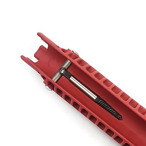 Image of Basin Wrench, Faucet and Sink Installer Tool Multifunctional Plumbing Tool Pipe Extractor for Sink Bathroom Kitchen Toilet Plumbing