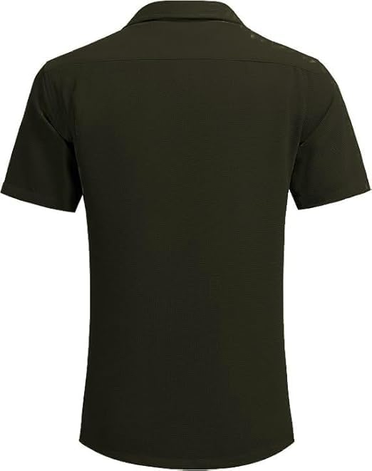 Image of Casual Waffle Knit Shirt for Men Stylish Half Sleeve Mens Shirts M to 3XL