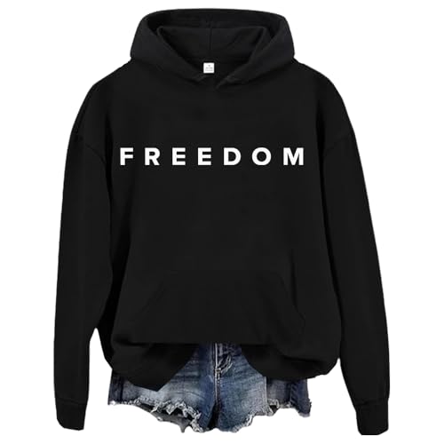 Freedom Sweatshirt & Hoodie American Freedom White Shirt Unisex