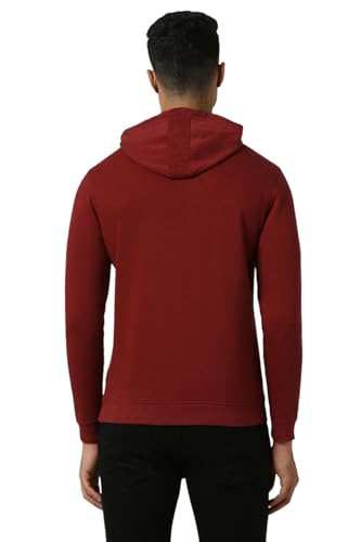 Image of Van Heusen Men's Hooded Neckline Full Sleeve Premium Cotton Blend Sweatshirt for Men | Effortless Styling | Comfort Wear
