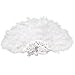 Składany wentylator Handheld Wedding Fan Wentylatory Wentylator Wedding Bride Supplies Rekwizyty fotografowania Wentylatory ręczne dla kobiet (Color : B)