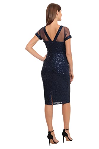 Image of Maggy London Women's Illusion Dress Occasion Event Party Holiday Cocktail Guest of Wedding.