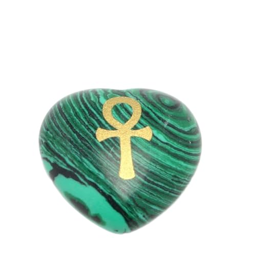 Symbole de croix mystérieuse en malachite à offrir pour une occasion spirituelle