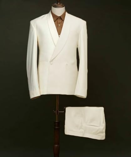 Men's Suits 2-Piece Set Classic Fit Wedding & Prom Suit Two-Tone Blazer & Pants3