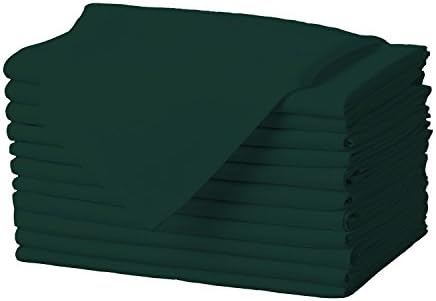 Gee Di Moda Cloth Napkins - 17 x 17 Inch Hunter Green Dinner Napk...