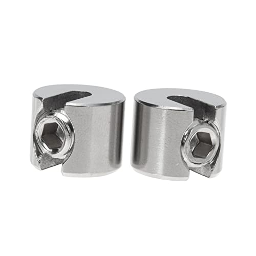 CATIEBYE 2pcs Wire Rope Clamp Steel Wire Clamp Wire Cable Clips U Bolt Rope End Clamp Wire Rope Clips Cable Wire Clips Wire Rope Fasteners Clamp for Wire Rope Silver 316 Stainless Steel