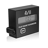 5. Facile à utiliser. Lorsque le moteur est allumé, la vitesse actuelle s'affiche. Lorsque le moteur est éteint, toutes les heures de fonctionnement sont affichées. Utilisez l'icône de service pour configurer les temps de maintenance programmables pour vous rappeler quand il faut changer l'huile ou d'autres services.