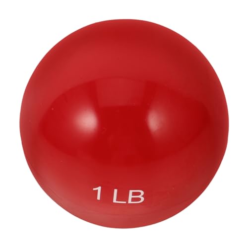 Sosoport Bola de Arena de Yoga Bolas ponderadas Bolas de Fitness Ejercicio Grande Pesas de Arena para Hacer Ejercicio Bolas de Ejercicio Pelota ponderada de polivinilo Rojo