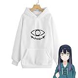 Weixu Anime Mieruko Chan Cosplay Hoodie Comfortable Loose Hoodie Casual All-Match Harajuku Unisex Hoodie Tops (F) L