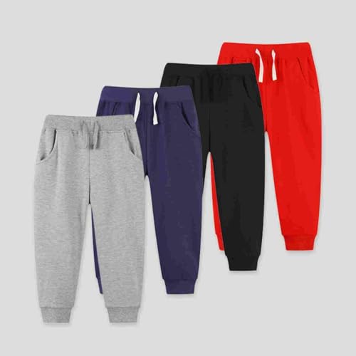 Toddler Boys Sweatpants Casual Athletic Jogger Pants Kids Solid Color Ankle Length Track Pants with Pockets2