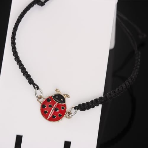 Kivosliviz Ladybug Themed Gifts Bracelet for Women Jewelry Teacher Birthday Accessories Miraculous Ladybug Stuff2