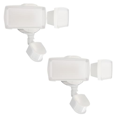 UME 2 Pack 19W LED Flood Light Motion Sensor Outdoor, 2 Adjustable Head, 2000LM, 5000K, IP...
