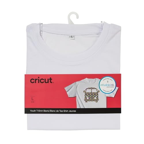 Cricut Youth's T-Shirt Blank, Crew Neck, L Gray - image 1