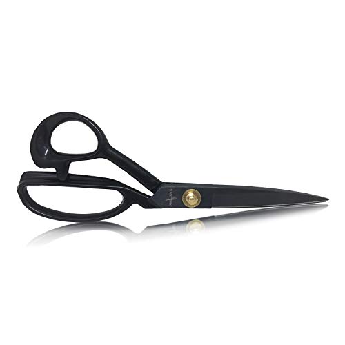 Sewing Scissors 9 Inch + Free Hobby Knife – Industrial Scissors Heavy Duty Stronger Than Stainless Steel; Professional For Fabric Leather, Dressmaking, Tailoring, Quilting, Home & Office, Art & School #TOP5