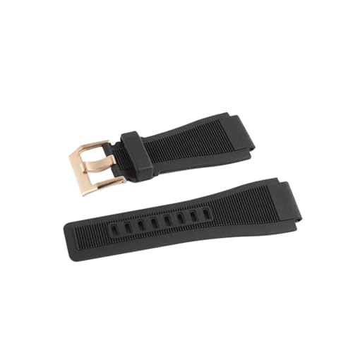 HMFang Xgbv 24mm Bell &Ross BR-01 BR-03 VRvohƌ݊Ac[t(Grey Rose buckle-01)