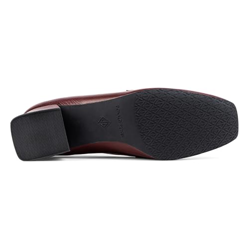 Image of Donald Pliner Women's Tristina Penny Loafer Heel - 1.3 inch Block Heel Shoes for Comfort, Slip On Women's Heels