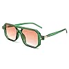 FEISEDY Vintage Square 70s Flat Aviator Sungl...
