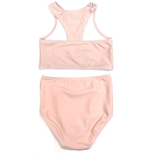 Image of SwimZip Girls' Halter Top and Bikini Bottom 2 Piece Set UPF 50+ Sun Protection