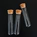 ocpcrn Glass Test Tubes with Cork Stoppers,Glass Tube with Cork Round Bottom 25x100mm Pack of 12