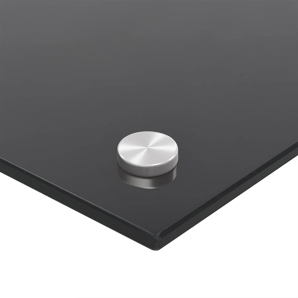 Solivagant Küchenrückwände 2 STK. Schwarz 80x40 cm Hartglas, Küche Esszimmer,Küchenhelfer -utensilien, 10.9 kg-3315798
