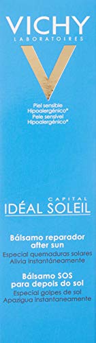 Vichy, Capital Soleil, Baume de Secours Après-Soleil, Visage et Corps, Soulage Instantanément les Sensations de Douleur et d'Échauffement, Tous Types de Peaux, 100ml (Lot de 2)