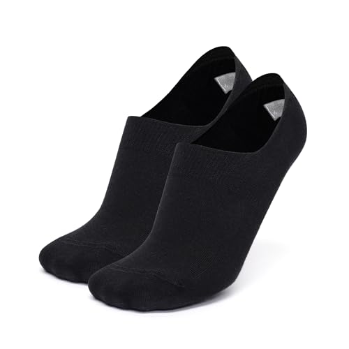 Image of Levi's Men's Cotton Stretch No Show Anti Slip Grip Socks (Pack of 3)