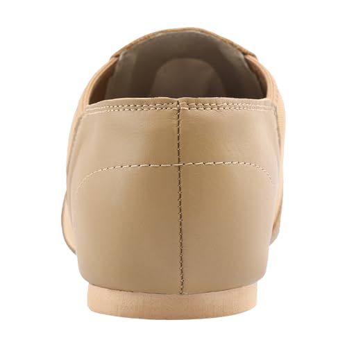 Image of Linodes Leather Upper Jazz Shoe Slip-on for Women and Men's Dance Shoes | Genuine leather, Slip on, Unisex, EVA sole, Split sole, Elastic, Snug fit, Arch support, Flexible, Breathable, Lightweight