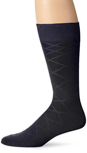 Perry Ellis Men's Microfiber Luxury Diamond Crew Sock