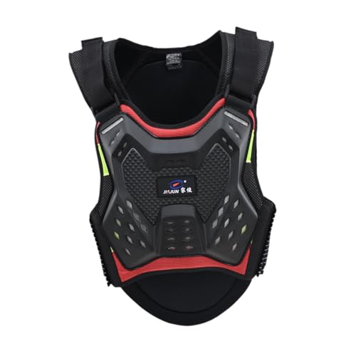 Harilla Motorrad Schutzweste mit Multifunktionaler Brust Rücken Schutzweste Aufprallschutz Ergonomisch Leicht Und Atmungsaktiv aus Pe-Gummi Elastischen, M