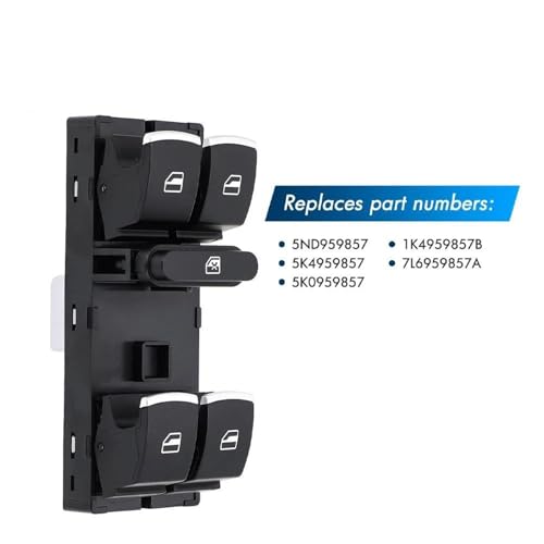 Bouton lève-vitre électrique 5ND959857 à double commande fluide pour GTI - 2