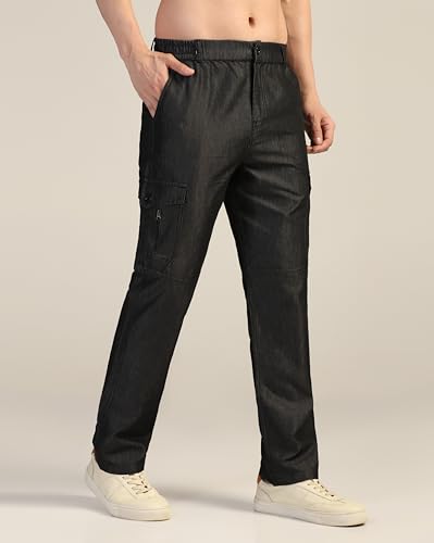 Image of TOPLOT Men's Regular Fit Causal Trouser || Pant for Man || Jeans for Man (Cargo-Jeans-5259)