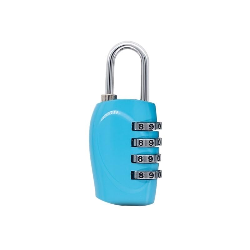Lucchetto Armadietto Lucchetto con password a 4 cifre, lucchetto a combinazione for armadietti, lucchetto for bagagli Lucchetto Combinazione(Blue)
