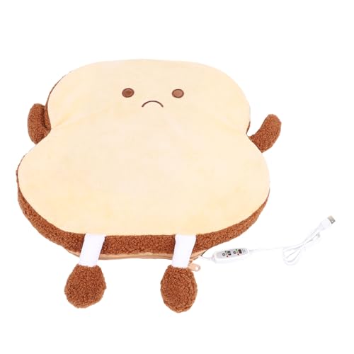 Luqeeg Cuscino Riscaldante USB, Cuscino Sedile Riscaldato Simpatico, 3 Impostazioni di Temperatura Cuscino Riscaldante Antiscivolo Regali di Compleanno per Uomini e Donne