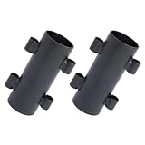 Toyvian Supporto per Aste per Riparo da Campeggio in Ferro 2 Pezzi Superficie Liscia e 4 Fori, Accessorio Portatile per Pali di Riparo per Escursioni e Viaggi Outdoor
