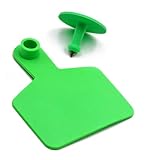 100/200 Packung leere Ohrmarken, großes und langlebiges TPU-Material, geeignet für Rinder, Ziegen, Schafe und Milchvieh-Identifikationsmarken Grün small100pcs